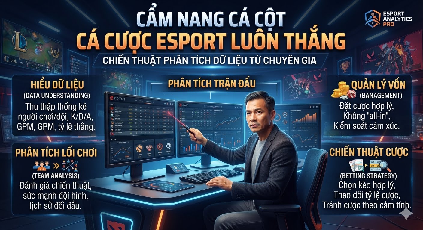 Cách cá độ cá cược Esport luôn thắng